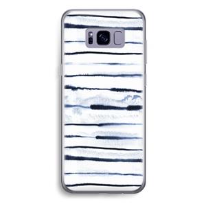 CaseCompany Ink Stripes: Samsung Galaxy S8 Plus Transparant Hoesje