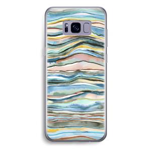 CaseCompany Watercolor Agate: Samsung Galaxy S8 Plus Transparant Hoesje