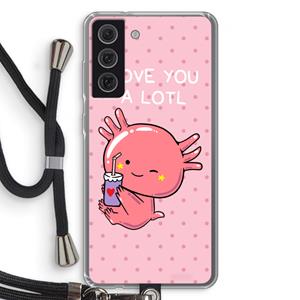 CaseCompany Love You A Lotl: Samsung Galaxy S21 FE Transparant Hoesje met koord