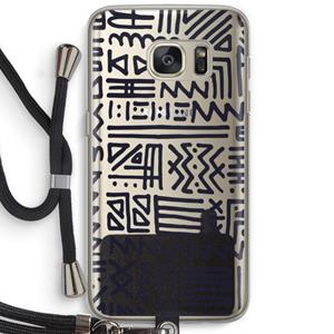 CaseCompany Marrakech print: Samsung Galaxy S7 Transparant Hoesje met koord