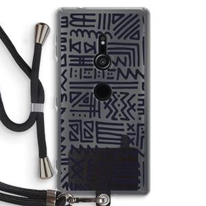 CaseCompany Marrakech print: Sony Xperia XZ2 Transparant Hoesje met koord