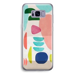 CaseCompany Bold Rounded Shapes: Samsung Galaxy S8 Plus Transparant Hoesje