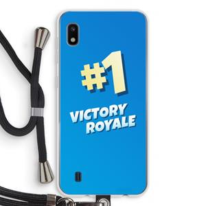 CaseCompany Victory Royale: Samsung Galaxy A10 Transparant Hoesje met koord