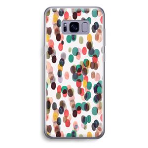 CaseCompany Tropical Dots: Samsung Galaxy S8 Plus Transparant Hoesje