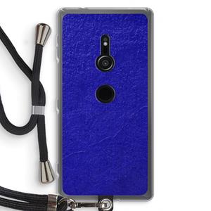 CaseCompany Majorelle Blue: Sony Xperia XZ2 Transparant Hoesje met koord