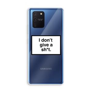 CaseCompany Don't give a shit: Samsung Galaxy Note 10 Lite Transparant Hoesje