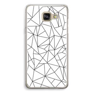 CaseCompany Geometrische lijnen zwart: Samsung Galaxy A5 (2016) Transparant Hoesje