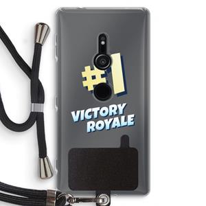 CaseCompany Victory Royale: Sony Xperia XZ2 Transparant Hoesje met koord