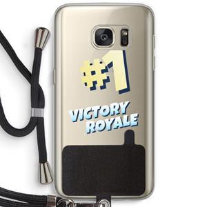 CaseCompany Victory Royale: Samsung Galaxy S7 Transparant Hoesje met koord