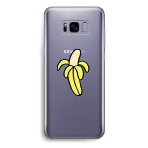 CaseCompany Banana: Samsung Galaxy S8 Plus Transparant Hoesje