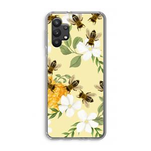 CaseCompany No flowers without bees: Samsung Galaxy A32 5G Transparant Hoesje