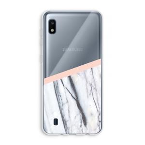 CaseCompany A touch of peach: Samsung Galaxy A10 Transparant Hoesje