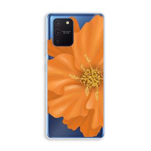 CaseCompany Orange Ellila flower: Samsung Galaxy Note 10 Lite Transparant Hoesje