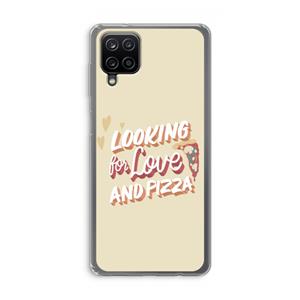 CaseCompany Pizza is the answer: Samsung Galaxy A12 Transparant Hoesje