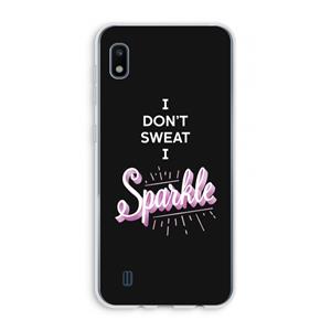 CaseCompany Sparkle quote: Samsung Galaxy A10 Transparant Hoesje