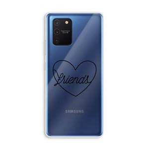 CaseCompany Friends heart black: Samsung Galaxy Note 10 Lite Transparant Hoesje