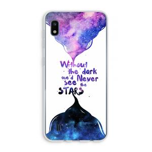CaseCompany Stars quote: Samsung Galaxy A10 Transparant Hoesje