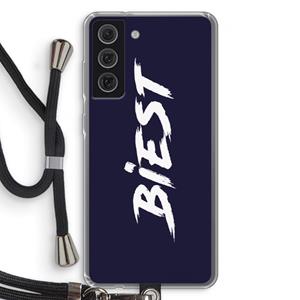 CaseCompany Biest: Samsung Galaxy S21 FE Transparant Hoesje met koord
