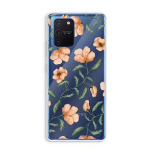 CaseCompany Peachy flowers: Samsung Galaxy Note 10 Lite Transparant Hoesje