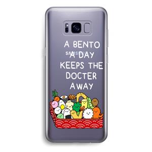 CaseCompany Bento a day: Samsung Galaxy S8 Plus Transparant Hoesje