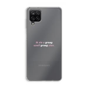 CaseCompany uzelf graag zien: Samsung Galaxy A12 Transparant Hoesje