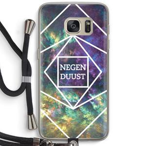 CaseCompany Negenduust ruimte: Samsung Galaxy S7 Transparant Hoesje met koord