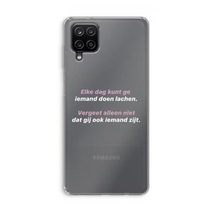 CaseCompany gij zijt ook iemand: Samsung Galaxy A12 Transparant Hoesje