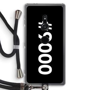CaseCompany 9000: Sony Xperia XZ2 Transparant Hoesje met koord