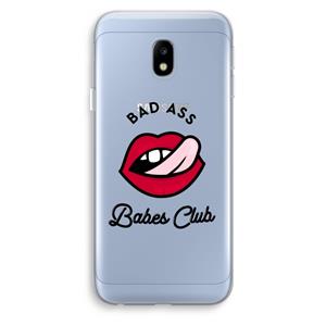 CaseCompany Badass Babes Club: Samsung Galaxy J3 (2017) Transparant Hoesje