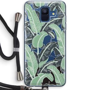CaseCompany This Sh*t Is Bananas: Samsung Galaxy A6 (2018) Transparant Hoesje met koord