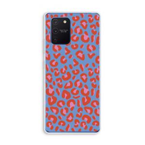 CaseCompany Leopard blue: Samsung Galaxy Note 10 Lite Transparant Hoesje