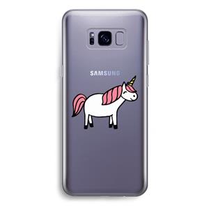 CaseCompany Eenhoorn: Samsung Galaxy S8 Plus Transparant Hoesje