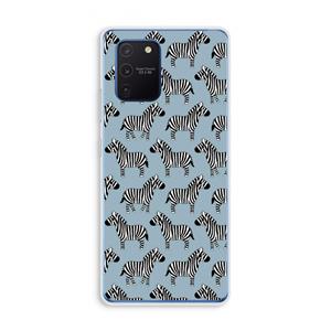 CaseCompany Zebra: Samsung Galaxy Note 10 Lite Transparant Hoesje