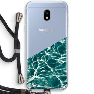 CaseCompany Weerkaatsing water: Samsung Galaxy J3 (2017) Transparant Hoesje met koord