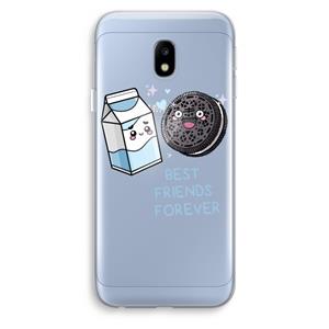 CaseCompany Best Friend Forever: Samsung Galaxy J3 (2017) Transparant Hoesje
