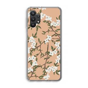 CaseCompany Blossoming spring: Samsung Galaxy A32 5G Transparant Hoesje