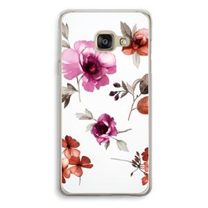 CaseCompany Geschilderde bloemen: Samsung Galaxy A3 (2016) Transparant Hoesje