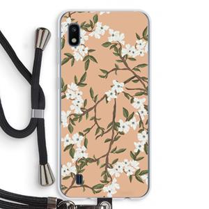 CaseCompany Blossoming spring: Samsung Galaxy A10 Transparant Hoesje met koord