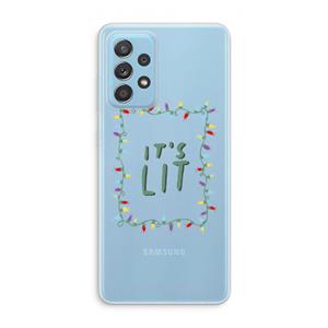 CaseCompany It's Lit: Samsung Galaxy A73 Transparant Hoesje