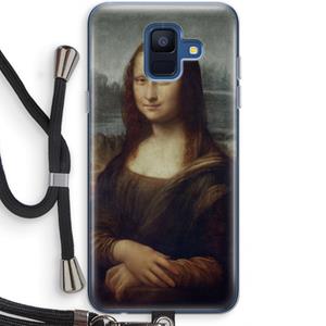 CaseCompany Mona Lisa: Samsung Galaxy A6 (2018) Transparant Hoesje met koord