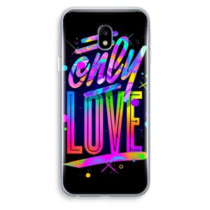 CaseCompany Only Love: Samsung Galaxy J3 (2017) Transparant Hoesje