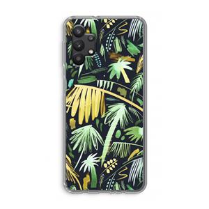 CaseCompany Tropical Palms Dark: Samsung Galaxy A32 5G Transparant Hoesje