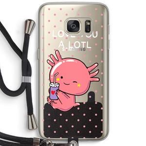 CaseCompany Love You A Lotl: Samsung Galaxy S7 Transparant Hoesje met koord