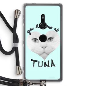 CaseCompany You had me at tuna: Sony Xperia XZ2 Transparant Hoesje met koord