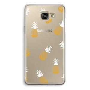 CaseCompany Ananasjes: Samsung Galaxy A5 (2016) Transparant Hoesje