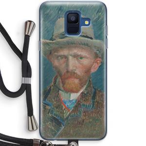 CaseCompany Van Gogh: Samsung Galaxy A6 (2018) Transparant Hoesje met koord