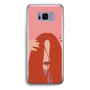 CaseCompany Woke up like this: Samsung Galaxy S8 Plus Transparant Hoesje