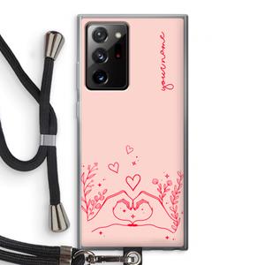 CaseCompany Love is in the air: Samsung Galaxy Note 20 Ultra / Note 20 Ultra 5G Transparant Hoesje met koord