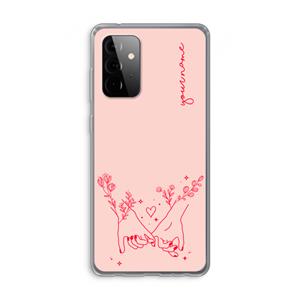 CaseCompany Best Friends: Samsung Galaxy A72 Transparant Hoesje