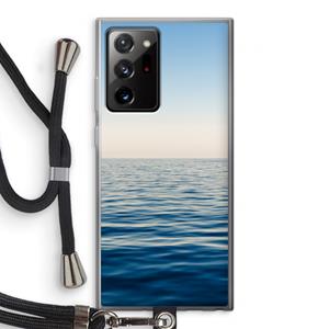 CaseCompany Water horizon: Samsung Galaxy Note 20 Ultra / Note 20 Ultra 5G Transparant Hoesje met koord